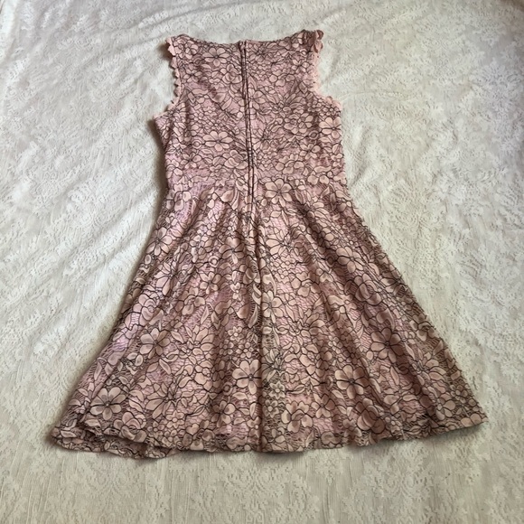 As U wish floral lace fit and flare pink dress - Picture 8 of 8